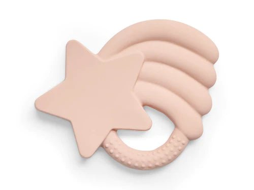 Anneau de dentition en caoutchouc Etoile filante - Pale Pink JOLLEIN