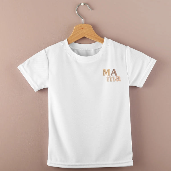 Tee-shirt Mama brodé coloris OR CAFE NOUGAT NUDE Avent Bébé