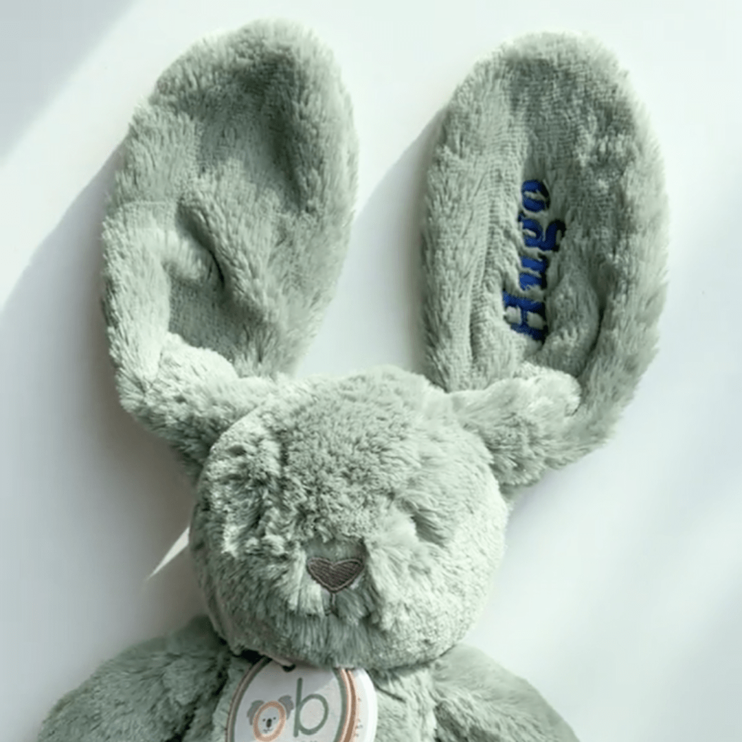 Peluche lapin crème - Petit coeur salé