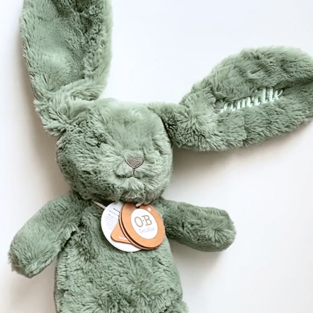 Peluche lapin crème - Petit coeur salé