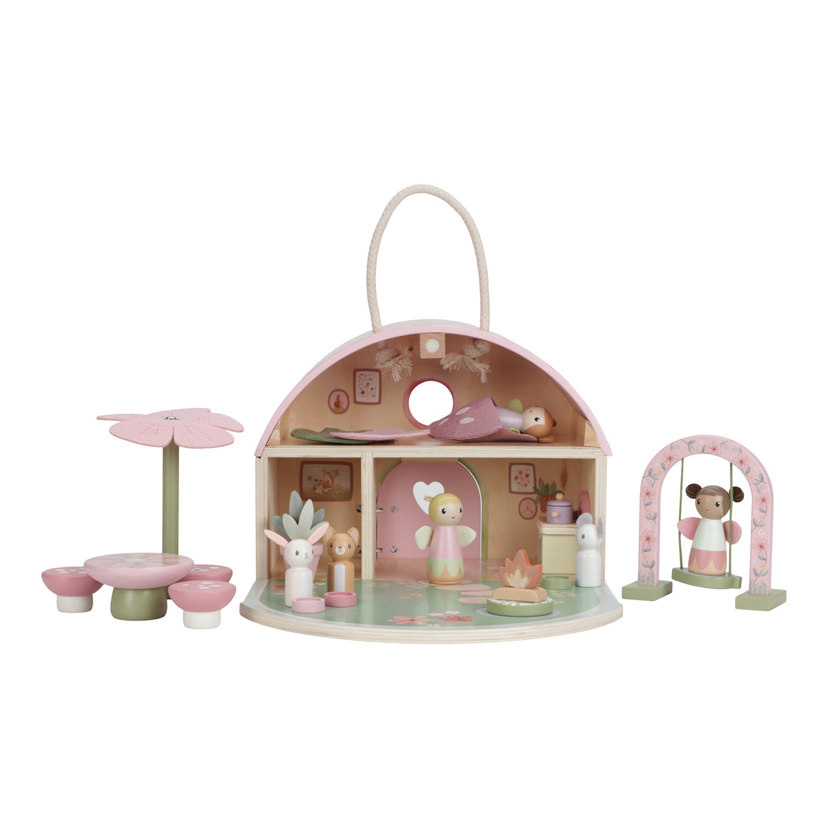 Maison de poupée en bois FSC - Fairy Garden - Petit coeur salé