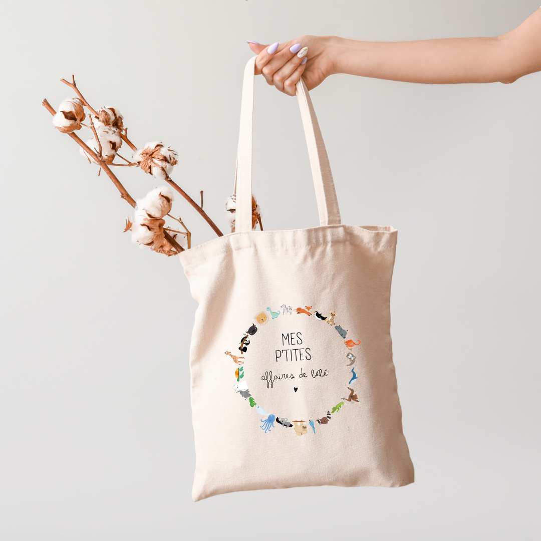 Tote bag mes p'tites affaires de bébé Avent Bébé