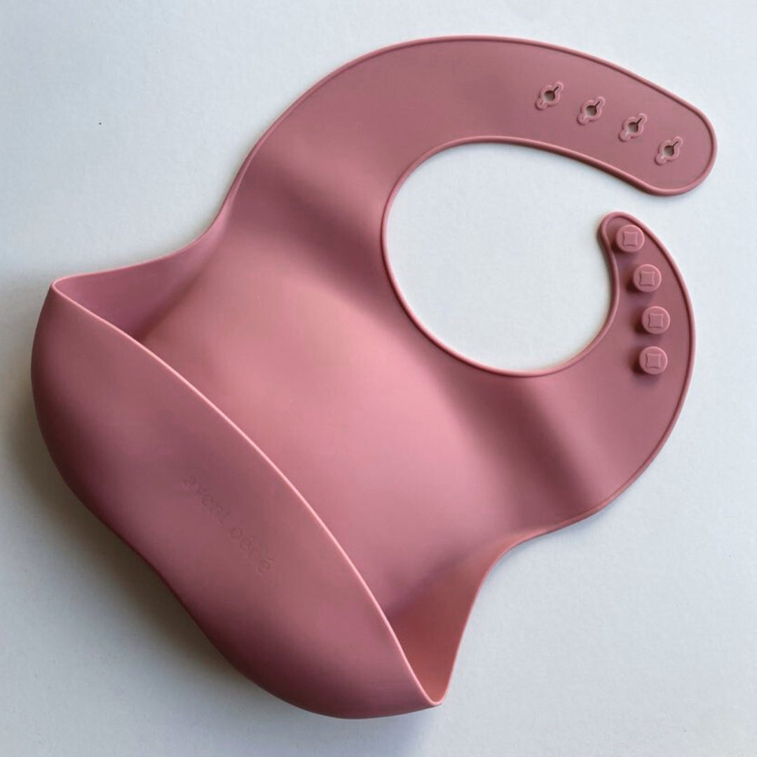 Bavoir silicone dark pink Avent Bébé