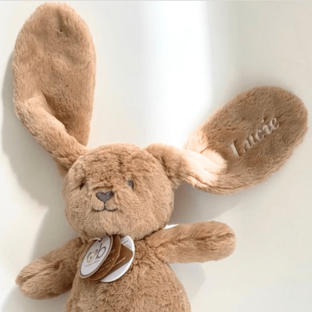 Peluche lapin crème - Petit coeur salé