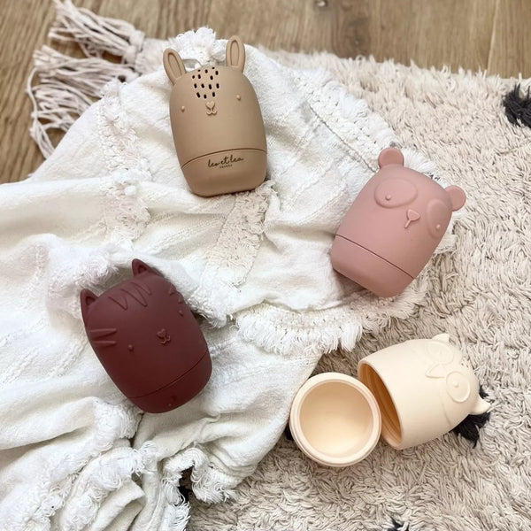 Jouet de bain 4 animaux Couleur : Nude rose LEO & LEA