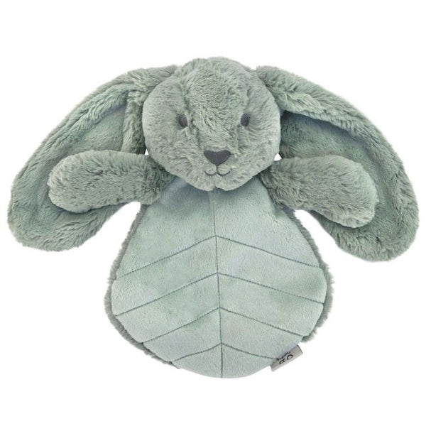 Doudou plat lapin 30 cm –Sauge