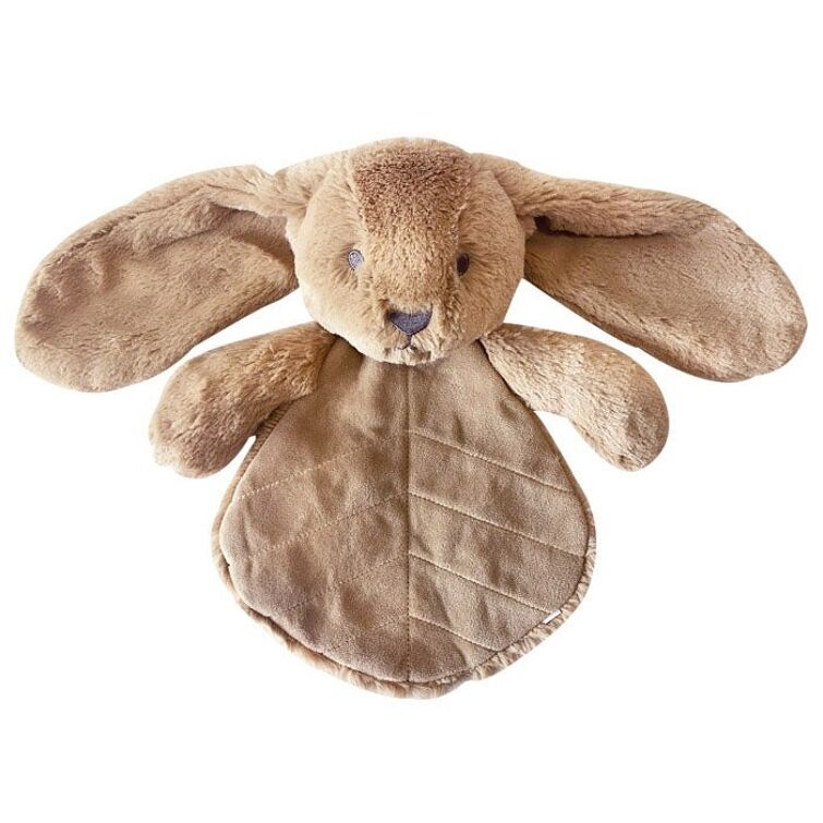 Doudou plat lapin 30 cm – Caramel - Petit coeur salé