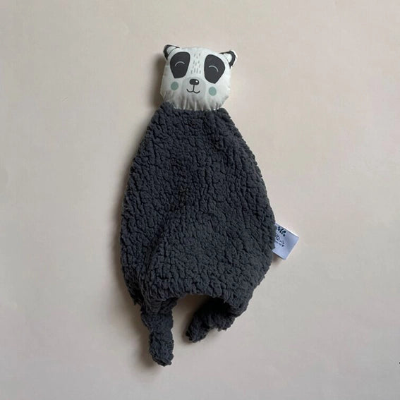 Doudou Panda teddy gris anthracite CAROTTE & CIE