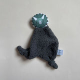 Doudou Dinosaure teddy gris anthracite CAROTTE & CIE