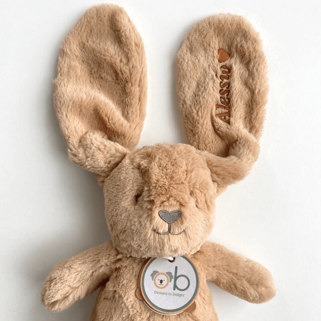 Peluche lapin crème - Petit coeur salé