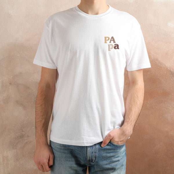 Tee-shirt Papa brodé personnalisé