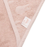 Cape de bain Éponge 75x75cm Miffy Jaquard - Wild Rose - Petit coeur salé