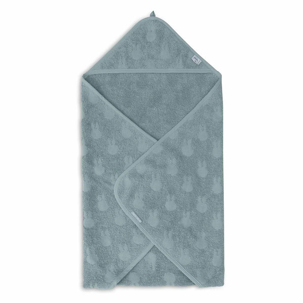 Cape de bain Éponge 75x75cm Miffy Jaquard - Sea Green - Petit coeur salé