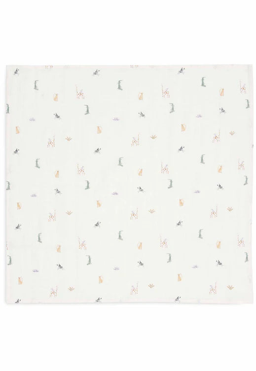 LOT DE 3 Langes Gaze de Coton Small 70x70cm - Jungle Jambo JOLLEIN