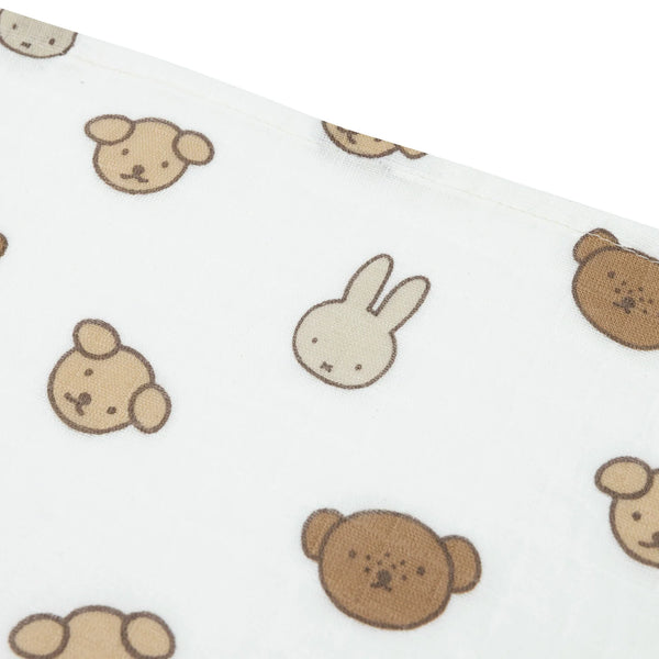 Lot de 3 Langes Gaze de Coton Small 70x70cm - Miffy and Friends - 3 Unités