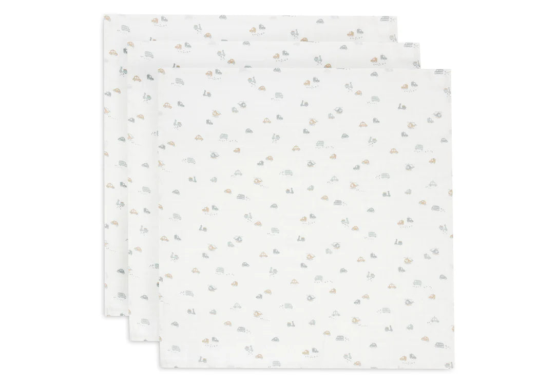 Lot de 3 Langes Gaze de Coton Small 70x70cm - On The Go - 3 Unités