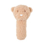 Hochet ours caramel TEDDY - 14 cm - Petit coeur salé