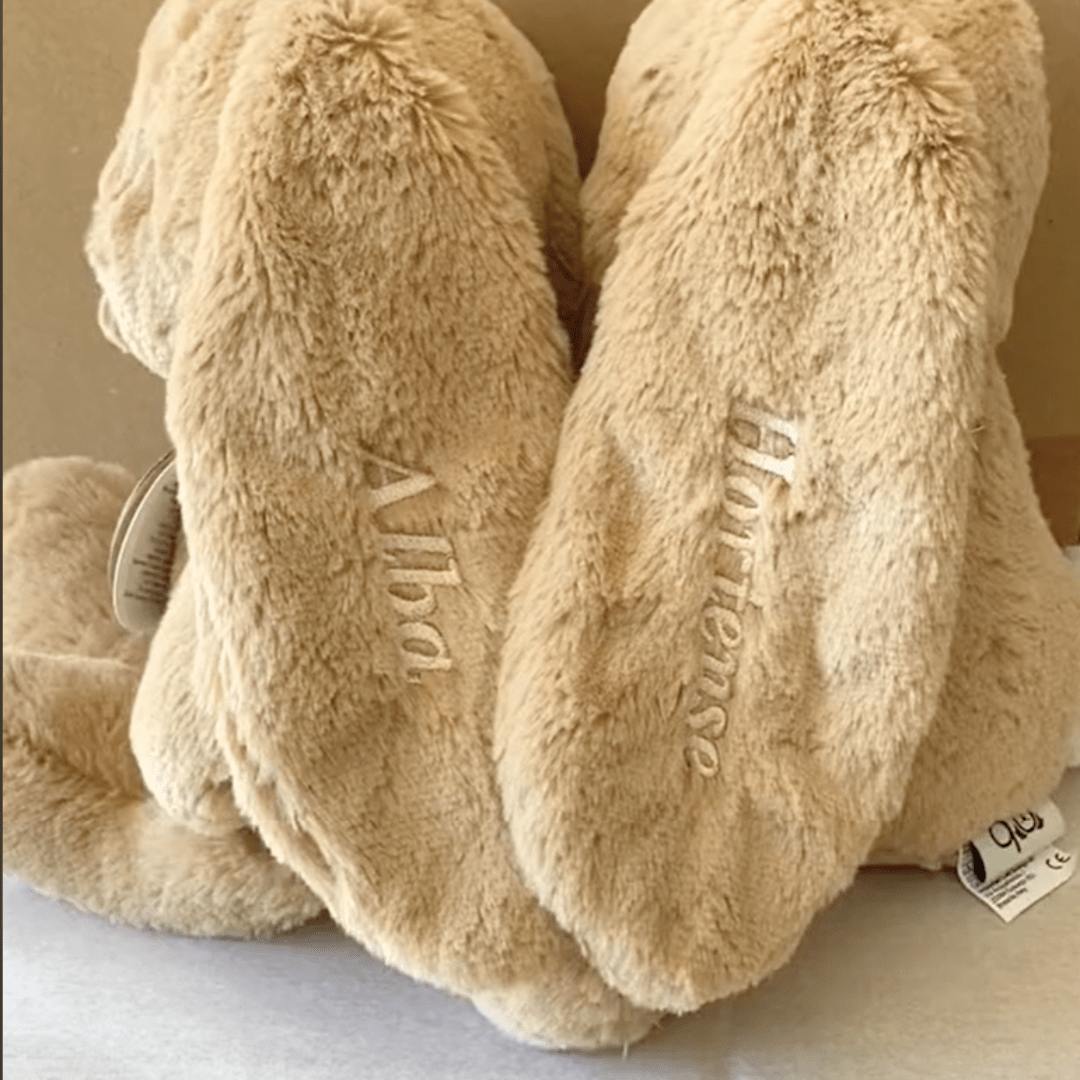 Peluche lapin crème - Petit coeur salé