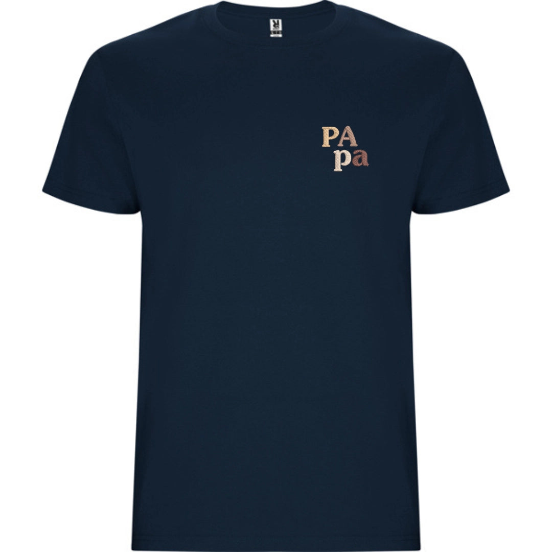 Tee-shirt Papa brodé personnalisé