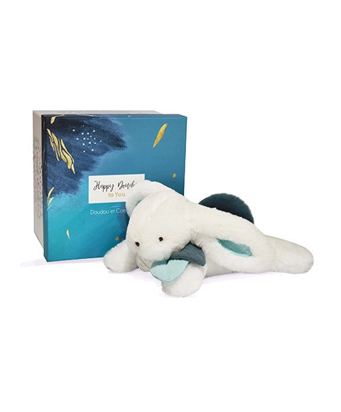 Coffret Pantin Lapin bleu - Happy Pop - 25 cm