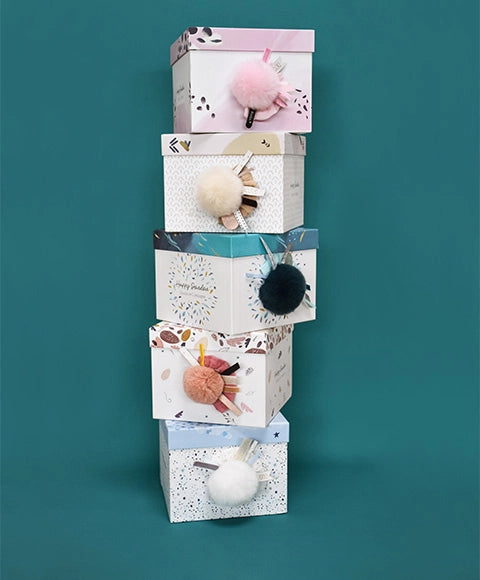 Coffret Pantin Lapin bleu - Happy Pop - 25 cm