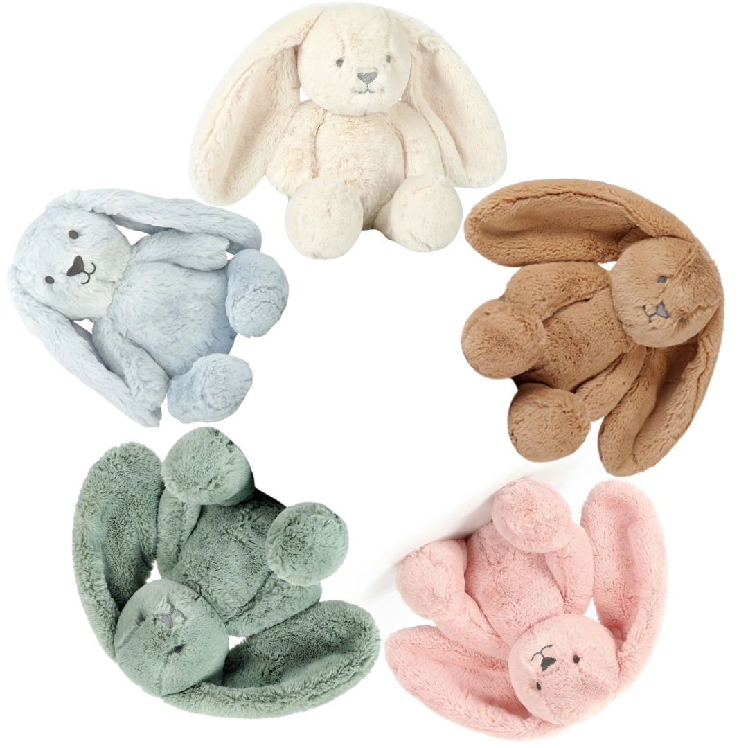 Peluche lapin vert céladon