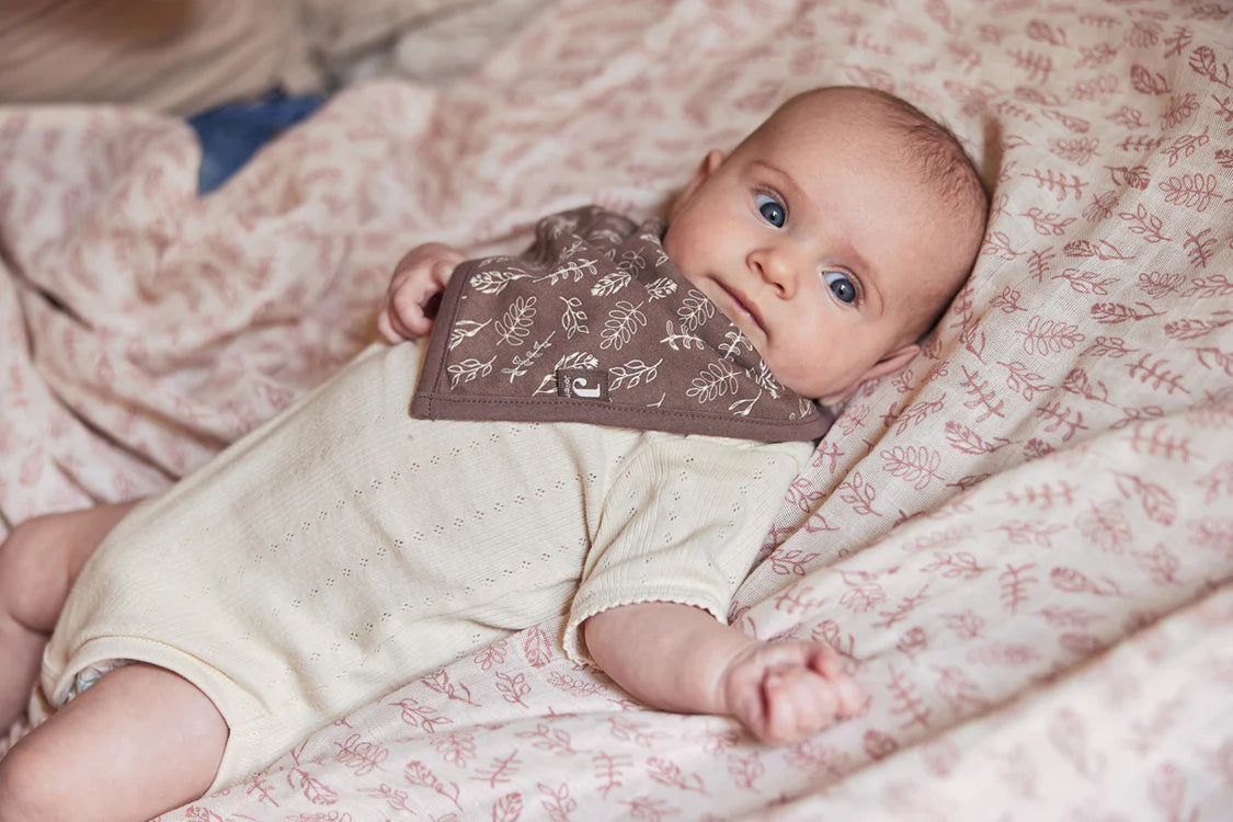 Bavoir Bandana Meadow - Chestnut JOLLEIN