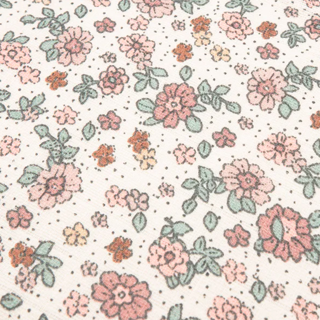 Lange Gaze de Coton Small 70x70cm - Retro Flowers - 3 Unités JOLLEIN