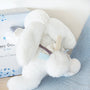 Coffret Pantin Lapin bleu - Happy Glossy - 25 cm