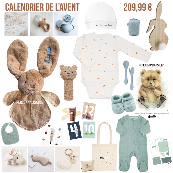 Calendrier de l'avent pour future maman - Petit coeur salé