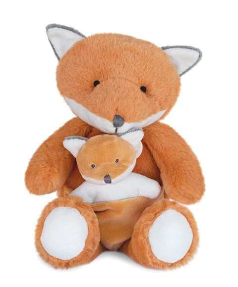 Peluche renard avec Bébé - 25 cm - Unicef DOUDOU ET COMPAGNIE