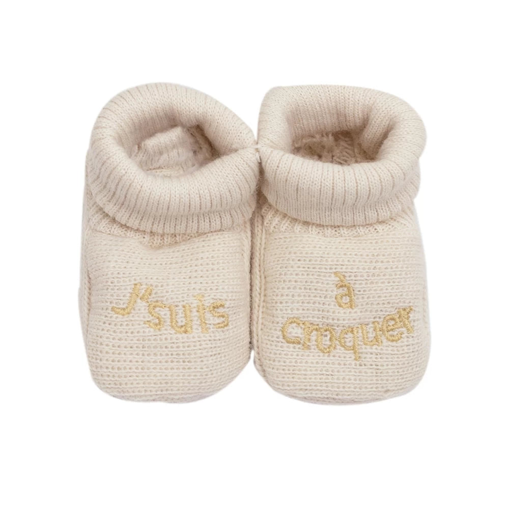 Chaussons bébé - Jsuis à croquer