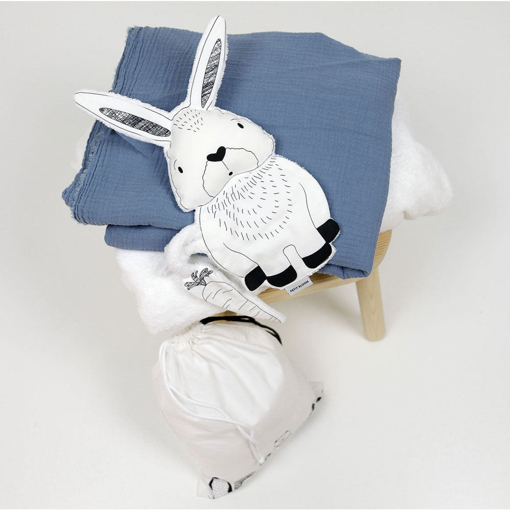 Petit Bloom doudou plat Lapin Avent Bébé