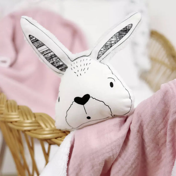 Doudou lange Lapin rose PETIT BLOOM