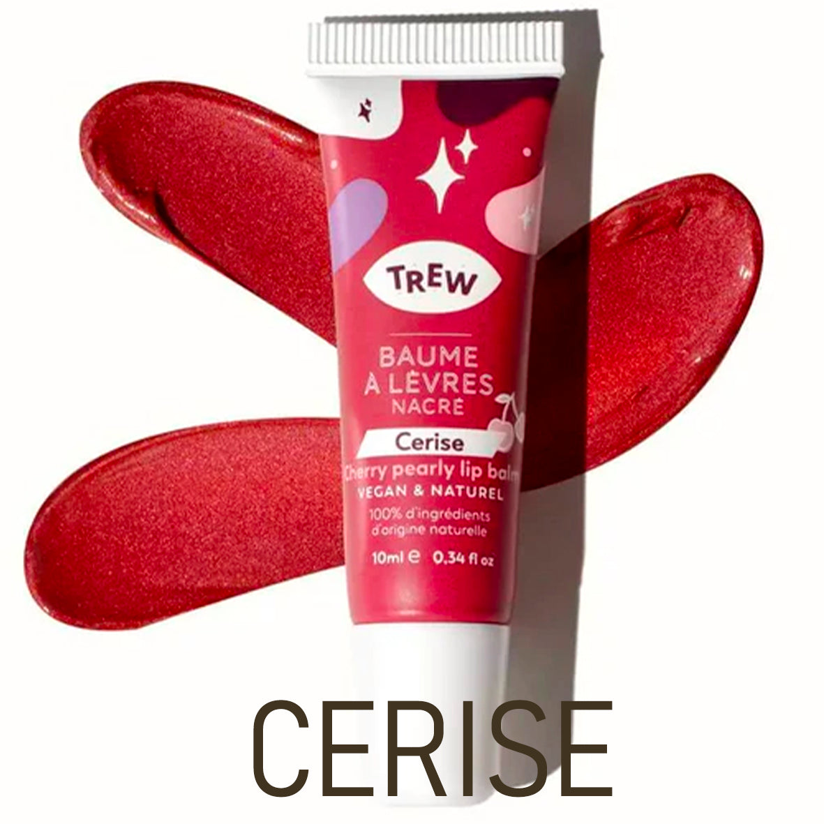 Baume à lèvres naturel Cerise Cherry Kiss TREW COSMETIC