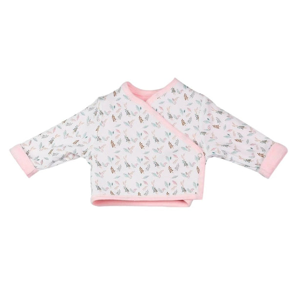 Ensemble naissance fille 4pcs - Rose des bois - Petit coeur salé