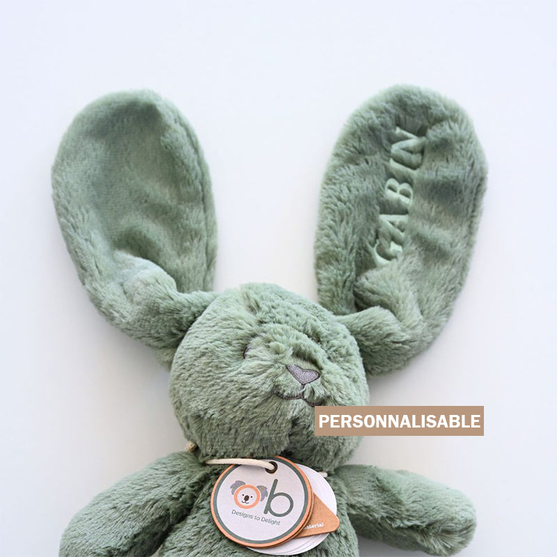 Doudou lapin vert céladon OB DESIGN