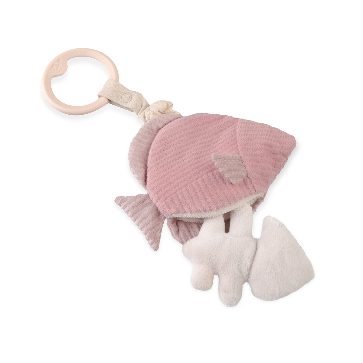 Hochet portatif poisson rose