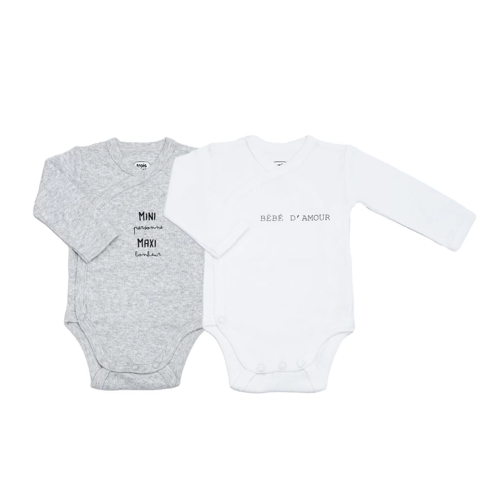 Lot de 2 bodies bébé